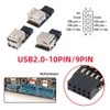 CY -3pcs/set 9pin 10pin Motherboard Front Panel Header Female to