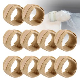 Male External Catlete Strap - Leak Free Penile Clamp, Fully Adjustable Urinary Sheaths Fixer Band for Prostate Surgery, Prostatectomy Incontinence Supplies (Pack of 10)