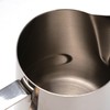 QLESHINING Milk jug Frothing with Thermometer, Stainless Steel Coffee Pitcher