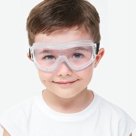 clear safety glasses for kids Scratch Impact Resistant Safety Goggles Anti Fog Protection Glasses with Clear Lens Colorful Frame for Child Laboratory, Sports, Shooting, Yard Working, Party Decor