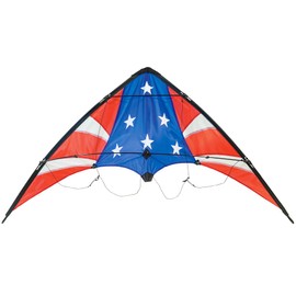 In the Breeze 3316 - Stars & Stripes Stunt Kite - 2-Line Sport Kite - Includes Kite Line and Bag