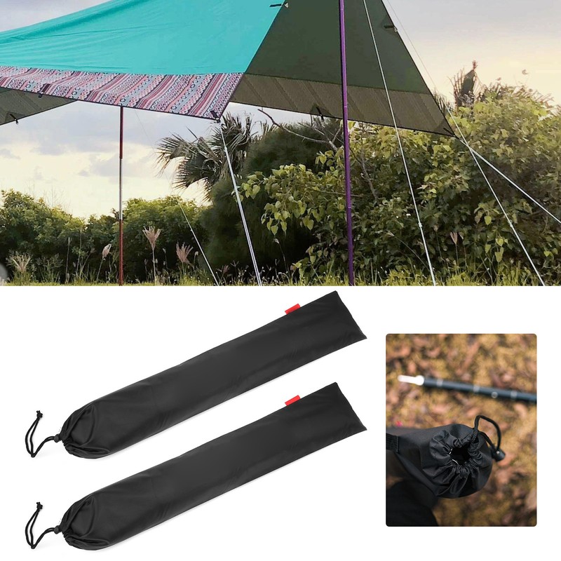 2Pcs Camping Accessory Bag Multifunctional Portable Tent Canopy Pole Storage