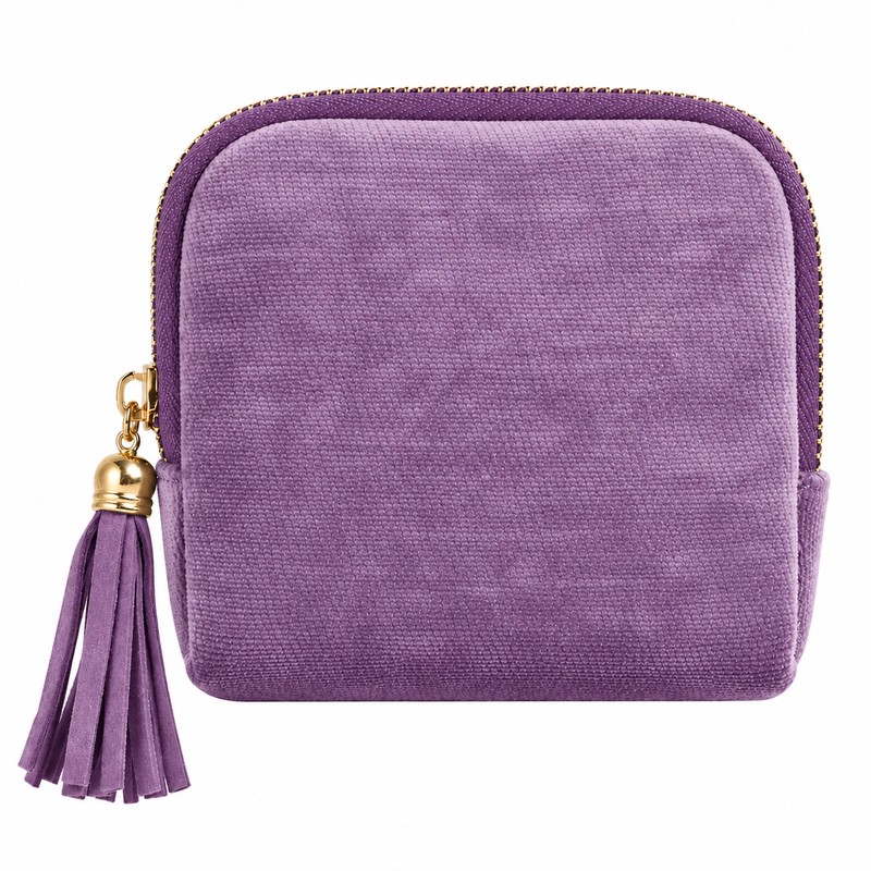 Velvet Jewelry Organizer Pouch for Travel – Zipper Storage with