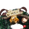 10Pcs Christmas Wreaths Miniature Scene Models Dollhouse Accessories for Above