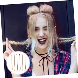 WOONEKY 6pcs Crochet Twisted Braids Hair Extensions Natural-looking Braid Wig for Daily Wear Parties Weddings Made of Durable High-temperature Easy to Install and Change Styles