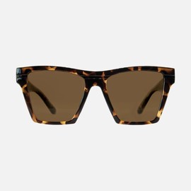 CARVE Eyewear Pheonix Sunglasses, Gloss Crystal Tortoise Frame with Brown Polarized Lens