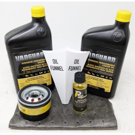 Briggs & Stratton 15W-50 (2 Quarts) Full Synthetic Vanguard Engine Oil Change Kit with Fuel Treatment