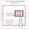 DaFuRui 2Pack Dual Display Volt Amp Meter DC Voltmeter Ammeter