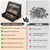 Yoimori Challenge Coin Display Case, 13 Rows Solid Wood Military