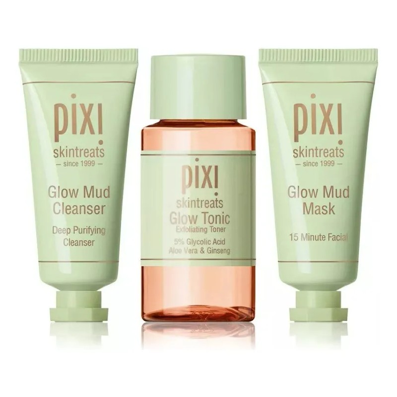 Kit Rutina Skincare Pixi Lets Glow Essentials Americano