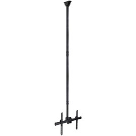 Mount-It! Extra Long Ceiling TV Mount Bracket, 10 Feet Long, Fits 40 42 47 50 55 60 70 Inch Flat Panel Televisions, Adjustable Height Telescoping Tilt and Swivel, Vaulted Ceilings Up to VESA 600x400
