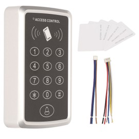 Access Control Keypad Stand Alone Door Security Entry Password Keypad with 5 ID Cards for Apartment Hotel 125KHz 12V