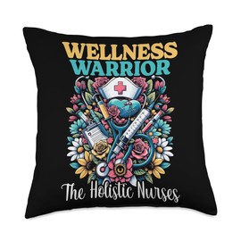 Registered Nurse Healthcare Medical RN Holistic Nurse Throw Pillow
