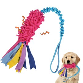 Juguete de tirón para perro, juguetes para masticadores agresivos, juguete de cuerda para perro con chirrido fuerte, fácil de grapar, juguete