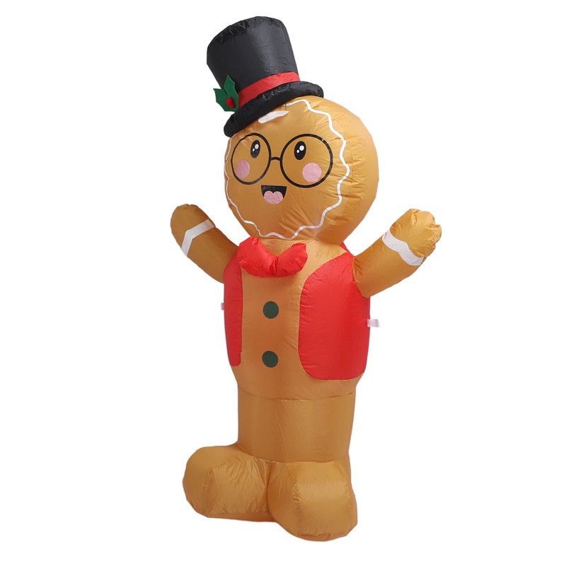 Valentines Day Inflatable Decoration with LED Lights Cute Boy Shape