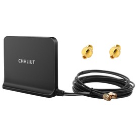 CHHLIUT High-Gain Cross-Polarized Indoor Panel MIMO Antenna for 4G LTE 5G Connectivity (Twin Cable)