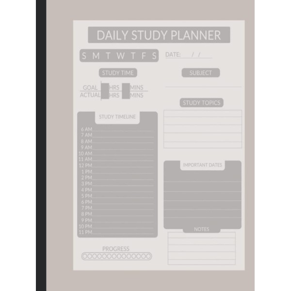 Weekly Study Planner: 4 year Undated Study Tracker for Middle