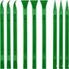 9 Pieces Plastic Scraper Tool Scratch Free Plastic Scraper Cleaning Pen-Shaped Scraper Tool Stiff Multipurpose Label Scraper for Tight Spaces, Kitchen, Crevices, Food, Paint (Green)
