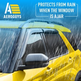 Extra Durable Window Deflectors Tape-On Window Visors Rain Guards Fit for Ford Explorer 2020-2025, Sun Visors, Wind Vent for Shades, Exterior Car Accessories - 4pcs. AG0872