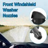 Windshield Washer Nozzles Kit, Windshield Washer Hose Kit with Connectors