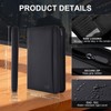 Premium Vegan Leather Padfolio 8.5"x11" Zipper Business Organizer for Legal
