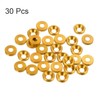 sourcing map 30pcs M3 Anodized Aluminum Alloy Countersunk Washers Screw