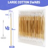 Accesfire 100pcs Large Cotton Swabs in Storage Box, 6 Inch
