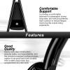 21ST Gloss Black 26" Tall Backrest Sissy Bar For Harley