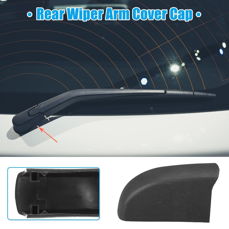 X AUTOHAUX Rear Windshield Wiper Arm Cover Cap for Toyota