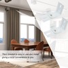 DOITOOL 8Pcs Vertical Blinds L- Shaped Brackets Blinds Curtain Track