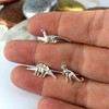 MIXIA 3 Pairs/Set Charm Post Stud Earrings Jurassic Park Animal