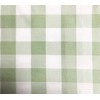 GFCC Round Check Polyester Tablecloth,Grass Green and White, 90-Inch