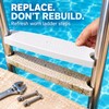 3 Pack Universal Swimming Pool Ladder Replacement Steps, Non-Slip ABS