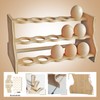 Wooden Egg Holder Countertop Egg Holder For Fresh Eggs,Bamboo Egg