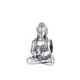Streetculture India Buddha Siddhartha Gautama Religion Charm Bracelet Chain Pendant Jewellery Decoration Accessories 925 Silver, Sterling Silver