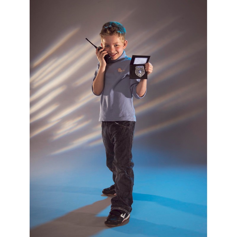 Simba 108102669 - Polizei Basic Set, Funkgerät, Pistole, Handschellen, Mappe,