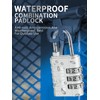 3-Digit Small Combination Lock for Locker - 4 Pack Resettable