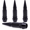 MEAJOO 4PCS Spiked Style Tire Valve Stem Caps, Universal Aluminium
