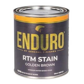 General Finishes Enduro RTM Water Based Wood Stain, 1 Quart, Golden Brown