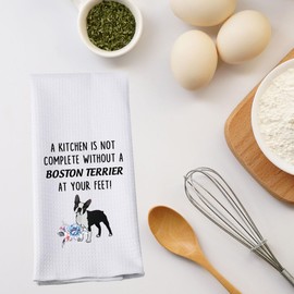 Boston Terrier Kitchen Towel A Kitchen is Not Complete Without A Boston Terrier Kitchen Towel Boston Terrier Lover Gift (Boston Terrier t)