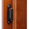 Decobasics 1/2" Overlay Matte Black Cabinet Hinges (1 Pair -2