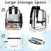 Cholemy 24 Set Clear Backpack with Pencil Case Bulk Heavy