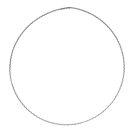 Rayher 2509000 Metal Rings Corrugated Flat Wire, Diameter 15 cm