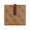 GUESS Laurel Tab Card Case, Latte Logo