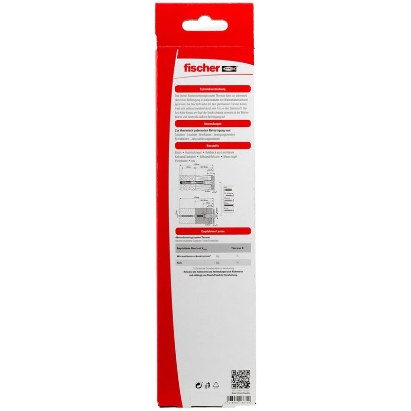 fischer TherMax 8/180 M6 Spacer Mounting System (2) for Insulation
