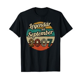 Legendär seit September 2007 16.Geburtstag Junge T-Shirt