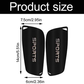 Shin Pads Football, Children's Men's Shin Pads Including Youth Football Shin Guards, Durable Shin Pads Football, Provide Strong Protection, 14 x 7.5 x 6 cm
