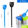 4 Pcs Resin Mixer Paddles for Drill Plastic Epoxy Mixer