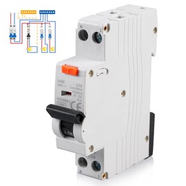 30mA Residual Current Circuit Breaker, Circuit Breaker, Fi Circuit Breaker, 1P+N 6kA Circuit Breaker, Circuit Breaker RCBO High Performance Short Circuit Protection Device, For Residential Lighting
