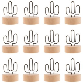 Framendino, 12 Pack Table Number Holders Wooden Place Card for CenterPack Wedding